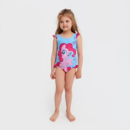 Children's swimsuit "Pinkie Pie", my little pony, height 110-116 (32), blue-5