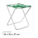 Folding stool, tropical leaves