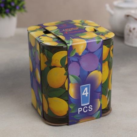 Set of glasses "lemons", glass, 280 ml, 4 pcs-1