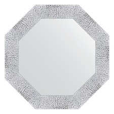 Mirror in the baguette frame, white minting 70 mm, 53x53 cm