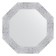 Mirror in the baguette frame, white minting 70 mm, 53x53 cm