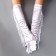Carnival accessories with fringe, white color