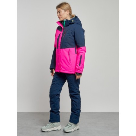 Ski costume female winter, size 42, pink color-2