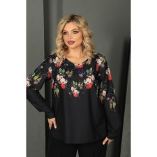 Female blouse, size 54, black color