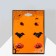 Pusets 3 pairs of "pumpkins" and bats, black-orange color