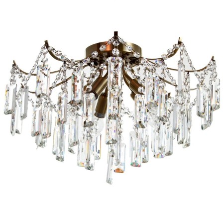 Emilia chandelier 5x40W E14 Antique bronze 49x49x333cm