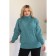 Female jumper, size 52, turquoise color