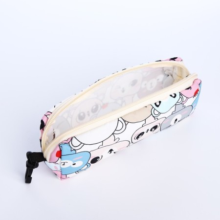 School backpack from textiles on a zipper, 3 pockets, pencil case, color colorful color-9