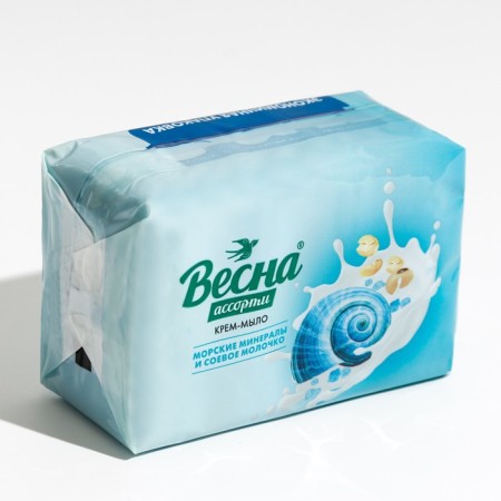 Tuale soap "Spring", sea minerals and soy milk, 300 g