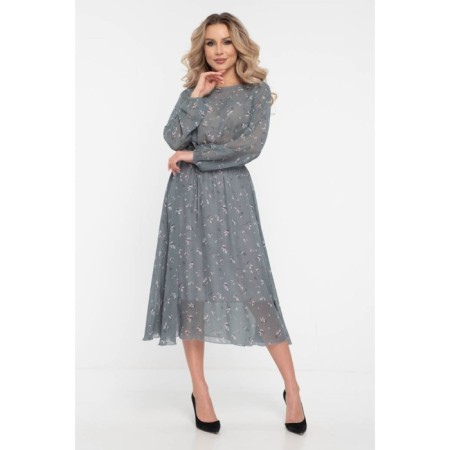 Women's dress, size 50, gray color-3
