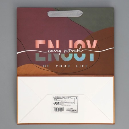 Gift package laminated, packaging, "Happiness", 25.4 x 30.5 x 12.7 cm-8