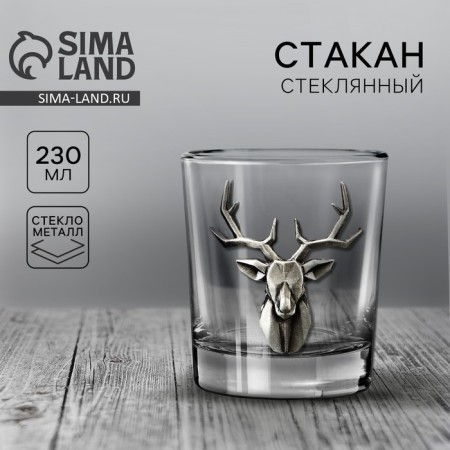 A glass for whiskey is dear attention "Deer", 230 ml