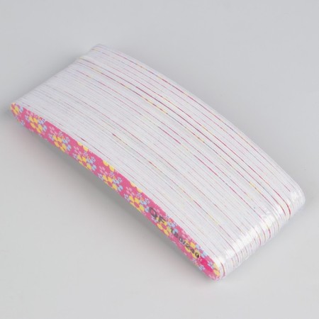 File - emery, abrasiveness 180/240, 18 cm, packing 20 pcs, drawing mix-4
