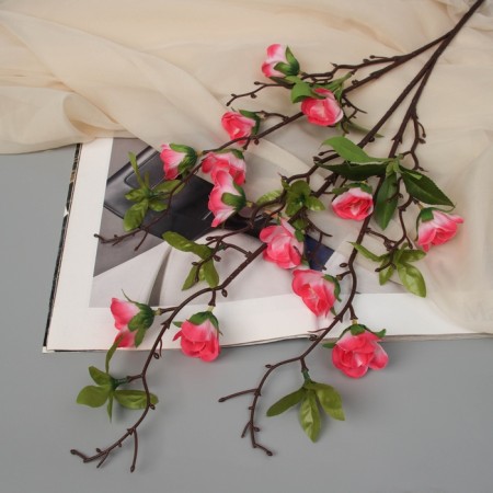Artificial flowers "Rose mini carnival" 70x4 cm, pink