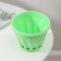 Pot for flowers with the Podon "Noble", 1 l, d = 14 cm, green color