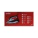Iron SOLAC Optima Perfect PV2014, ceramic sole, 2600 watts, 35 g/min, 380 ml, red