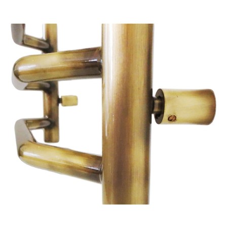 Domoterm electric heated towel rail "Laura", 500 x 700 mm, 5 crossbars, right, bronze-3