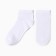 Women's socks shortened, white color, size 23-25