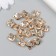 Decor for creativity Metal "heart" gold, crystal 0.6x1x1.1 cm