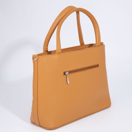Olivi-tout bag on lightning, mustard color-2