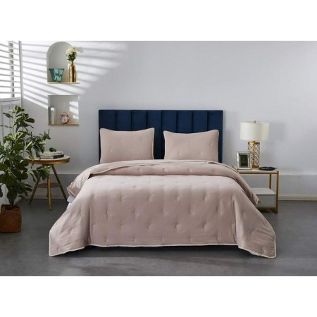 A set with a covering “Erica”, size 160x220 cm, 50x70 cm, color ash rose
