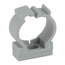 Clips Era Clip-F-32 for a pipe with a latch Gray D32 mm