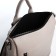 Women's backpack made of artificial leather with lightning, 4 pockets, gray color