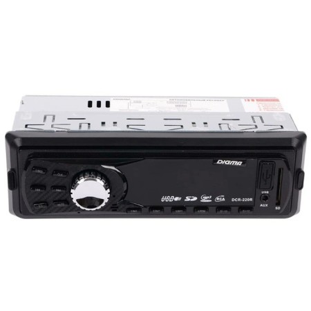 Автомагнитола Digma DCR-220R 1DIN, 4 x 45 Вт, USB, SD, AUX-4