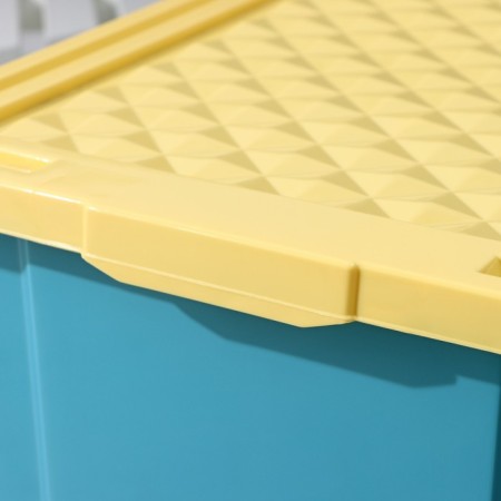 Container for storing toys on wheels 57 liters "Follow Me", color Blue bell-4