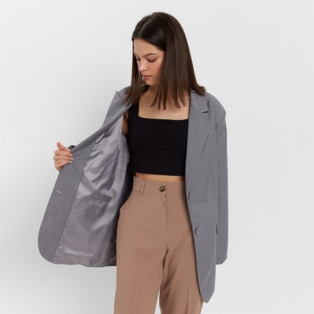 Women's jacket Minaku: classic color gray, rr 46-48-11