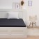 Knitted sheet on the elastic band 160x200x20cm Black Cullar, 120g/m HL100%