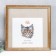 Photo frame plastic 40x40 cm, gold (plastic screen)