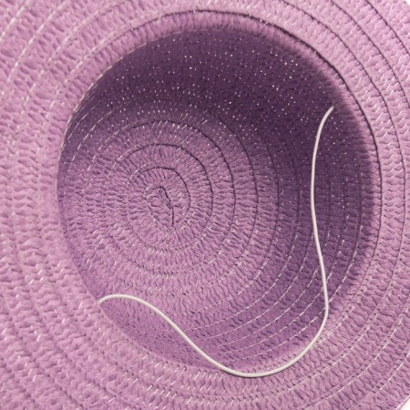 Hat with bombs for Minaku girl, purple color, size 50-8