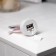 Light picture on the stand "Snowman" 11 cm, batteries, glow of warm white