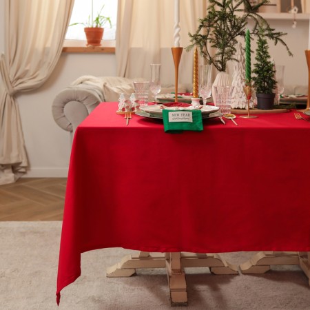 Tables Ethel New Year Collection 146x180 cm, central red, 100% hl, sarzha 190 g/m2