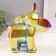 Souvenir Ceramics "Geometry. Elephant" Green Chameleon 10x20x21.5 cm