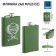 Flaw for alcohol "Hunter", stainless steel, gift, army, 240 ml