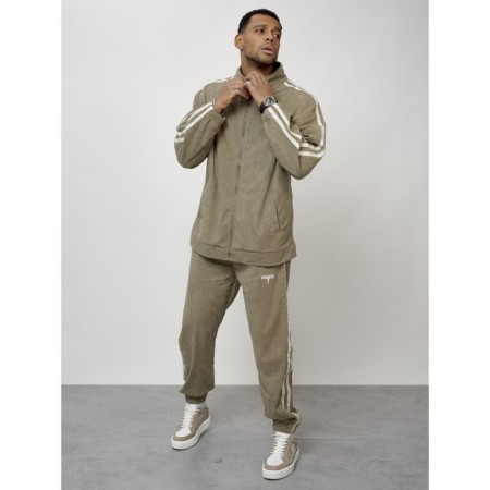 Male tracksuit, size 50, khaki color-11