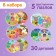 Smart puzzles "Emotions", 5 puzzles, 30 details