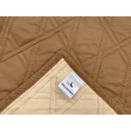 ARTI bedspread, size 180x200 cm, color is light brown-3