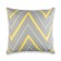 Pillowcase "Ethel" yellow-gray zigzags 70x70 cm, 100% cotton, stump, 125 g/m2