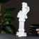 Luminous figure "Angel sitting on a column" 17x51x16cm