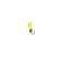 Mormyshka column lime, black stripes + gold cube, weight 0.75 g