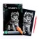 Engraving “puppy with a boot” with a metallic effect “silver” A5