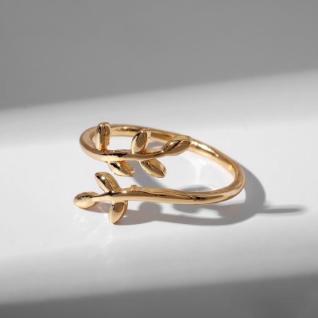 Ring "Branches" trend, color gold, dimensionless-4