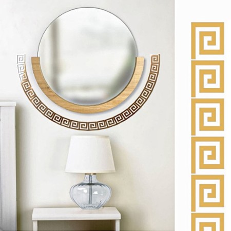 Interior stickers "Labyrinth", mirror, wall decor, set 10 pcs, 10 x 10 cm-2