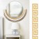 Interior stickers "Labyrinth", mirror, wall decor, set 10 pcs, 10 x 10 cm