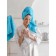 A set of terry towels Turquoise, size 30x50 cm, 50x90 cm, 70x140 cm, turquoise