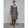 Coat insulated winter female, size 46, dark gray color