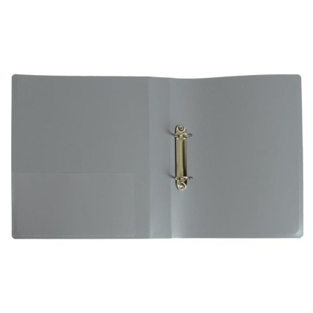 Folder on 2 rings A4 Calligrata, 40mm, 700mm, pocket at the end, gray-1